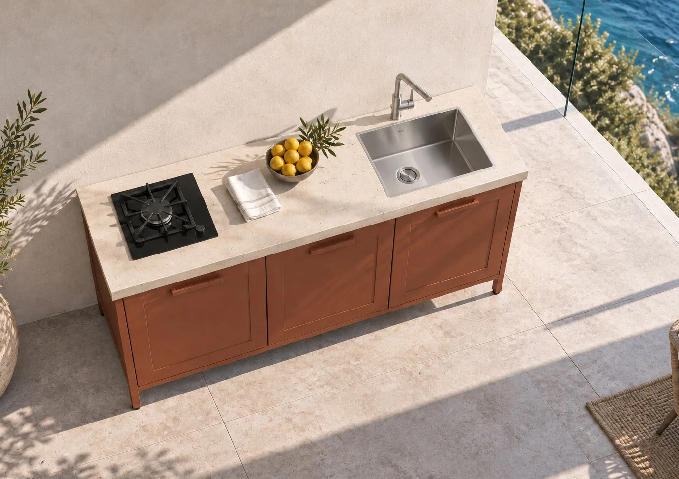 ISTRIANA Kampanja work surface from above